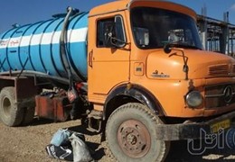 کامیون بنز۹۱۱داخل کارت هم باری نوشته هم تانکر